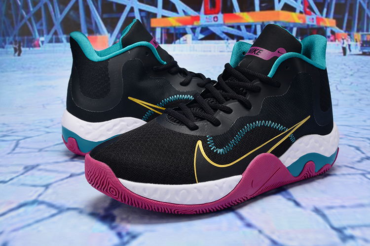 Nike KD Trey 6 Vllll Mid Black Jade Gold Purple Shoes